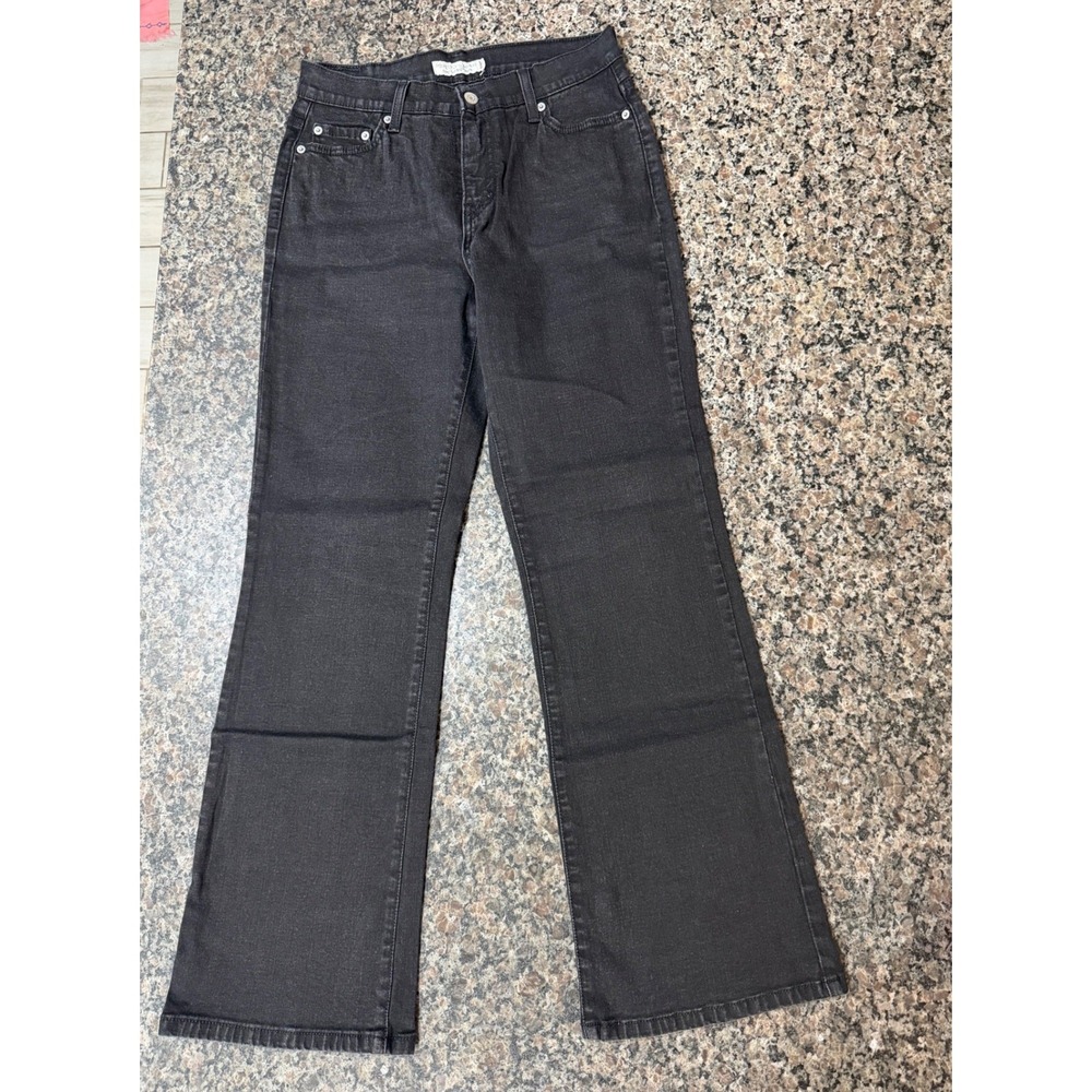 Levis 512 Bootcut Jeans Womens 10 Short Black Denim Stretch 5-Pocket Classic
